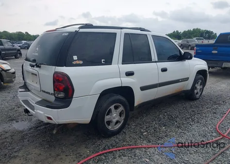 2004 Chevrolet Trailblazer Ls из США, поврежденный, VIN 1GNDT13S342308048